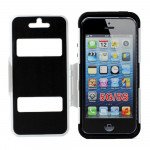 Wholesale Apple iPhone 5/5S Slim Armor Flip Cover (White)